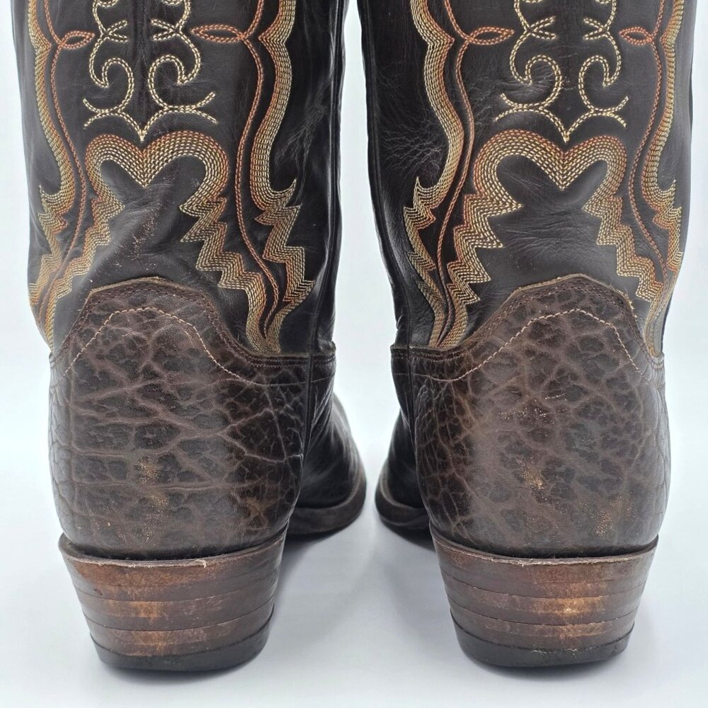 Justin 2223 Rick Grimes Walking Dead Cowboy Boots Mens 11E Wide Screen Accurate - Picture 5 of 16